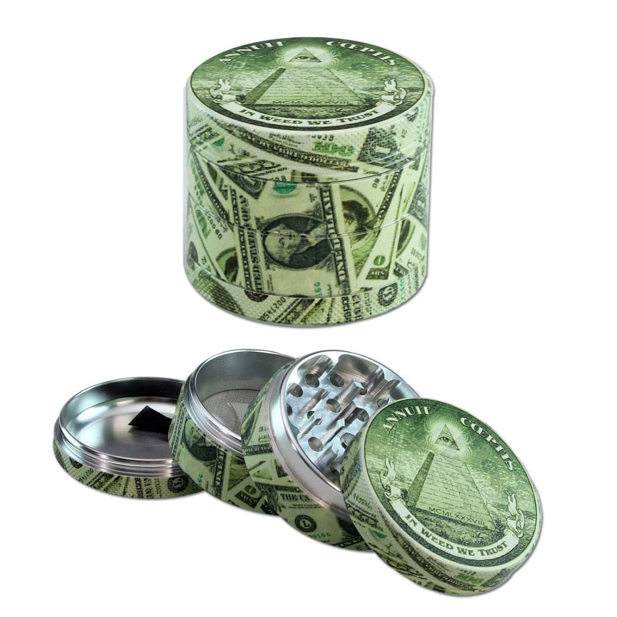 BLACK LEAF - Dollar Aluminium 53mm 4part - Grinder