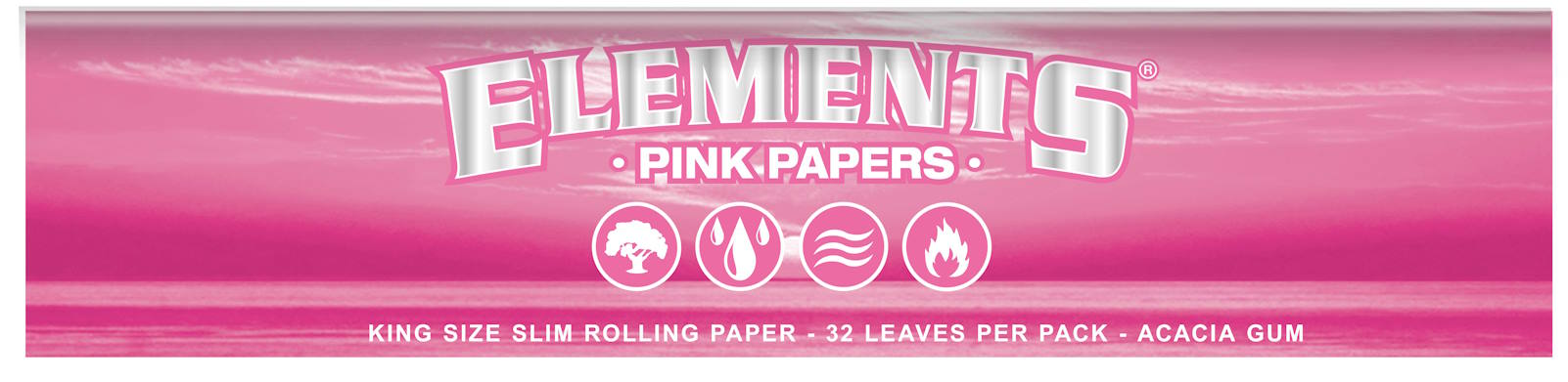 ELEMENTS Pink-Rolling Paper