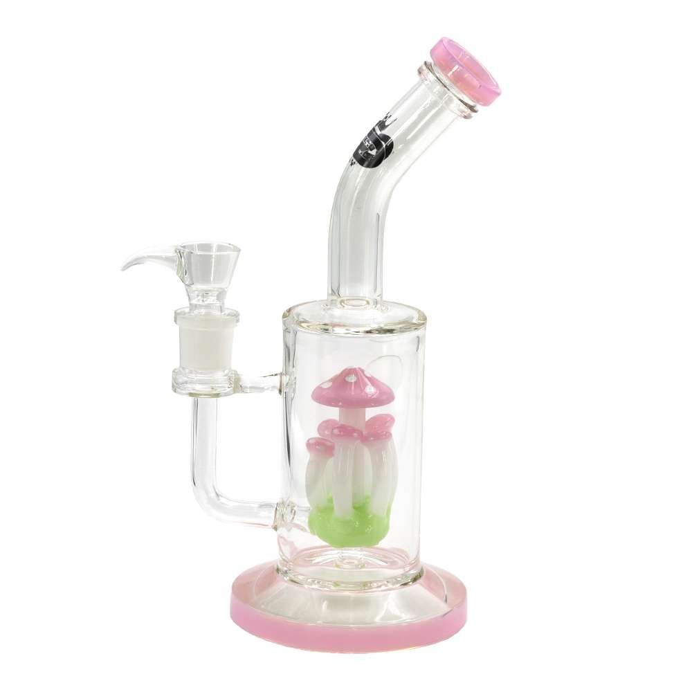 Grace Glass Pink Mushroom Percolator - Bong - 36cm / 18.8mm